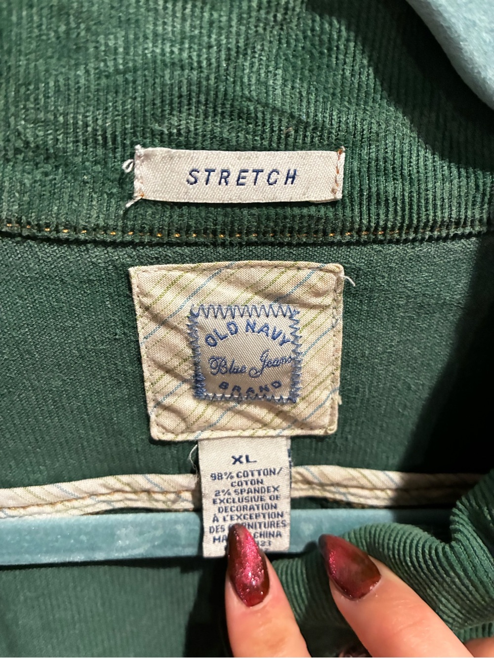 Old Navy Green Corduroy Jacket - Picture 2 of 2